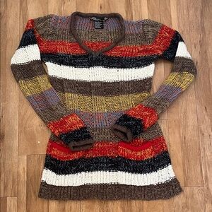 Y2K Ashley by 26 International Multicolor Striped Sweater  Size M